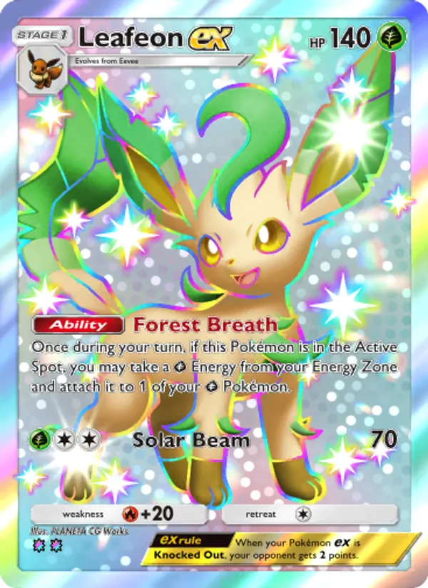 Leafeon ex - Wisdom of Sea and Sky Pokemon Card