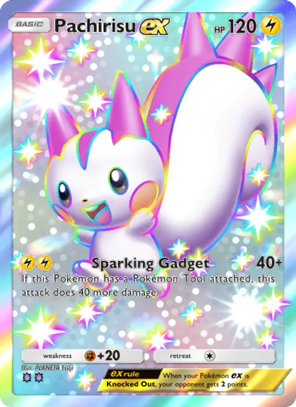 Pachirisu ex - Wisdom of Sea and Sky Pokemon Card