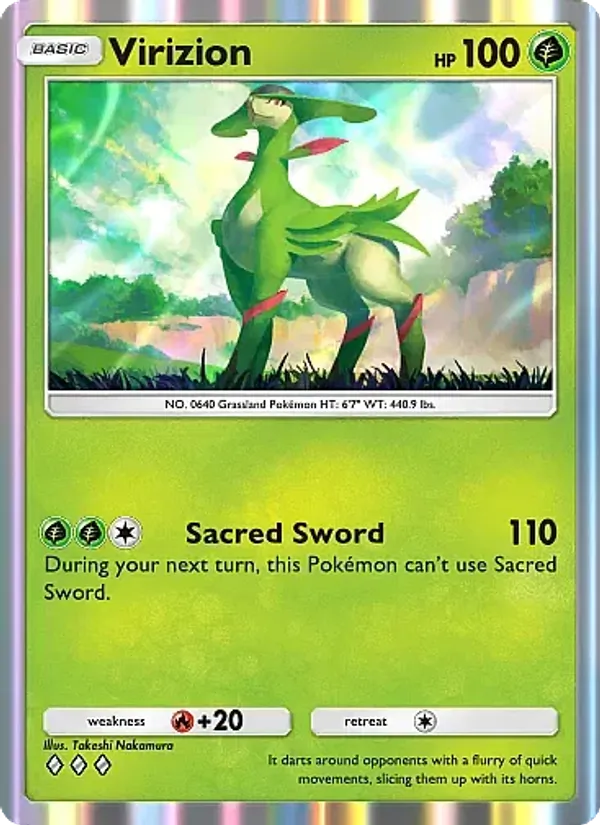 Virizion - Mega Rising Pokemon Card