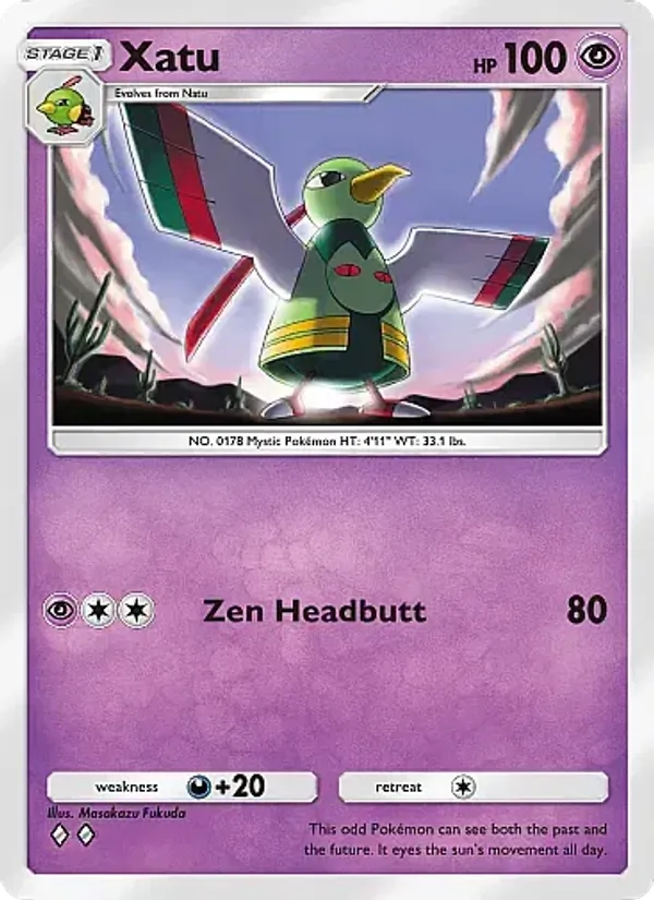 Xatu - Mega Rising Pokemon Card