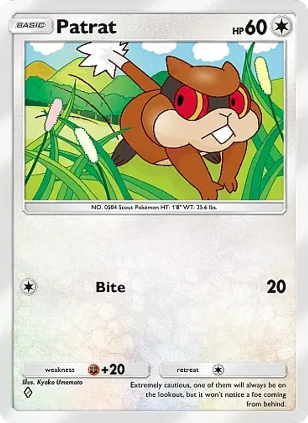 Patrat - Mega Rising Pokemon Card