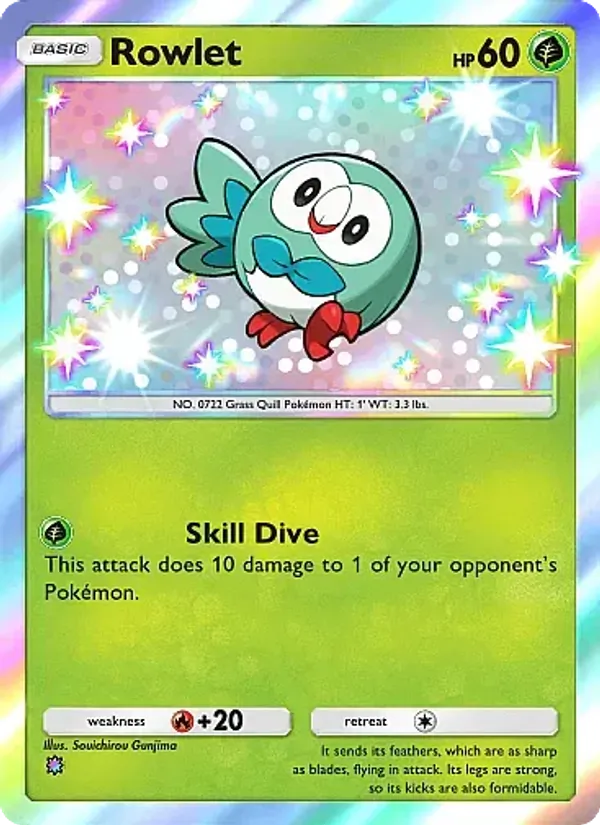 Rowlet - Mega Rising Pokemon Card