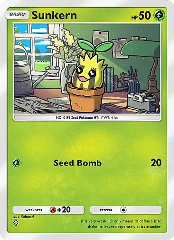 Sunkern - Crimson Blaze Pokemon Card