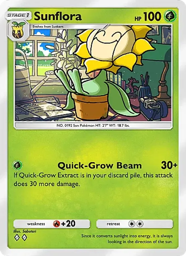 Sunflora - Crimson Blaze Pokemon Card