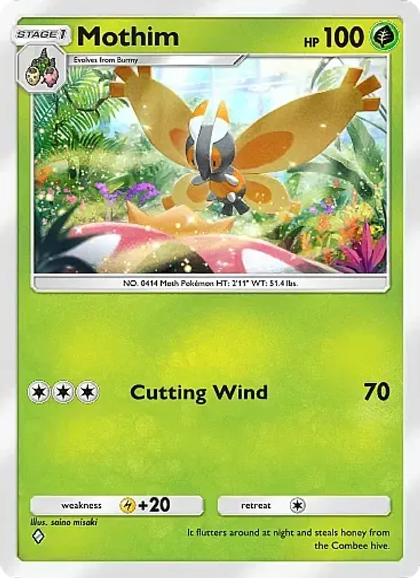 Mothim - Crimson Blaze Pokemon Card