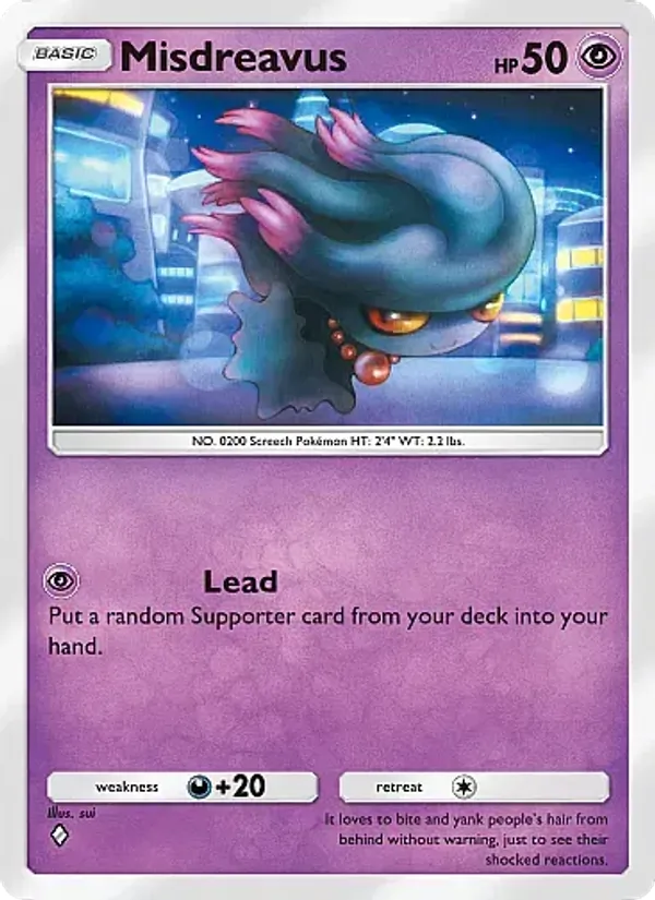 Misdreavus - Crimson Blaze Pokemon Card