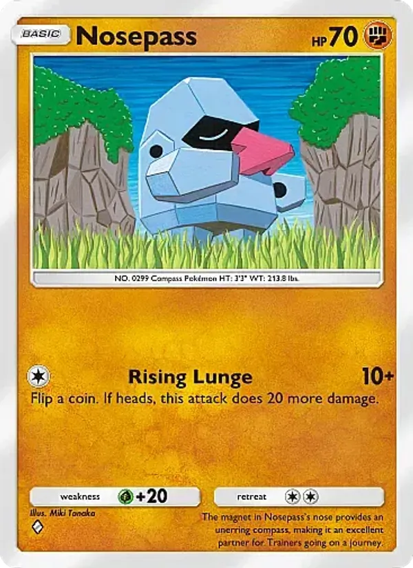 Nosepass - Crimson Blaze Pokemon Card