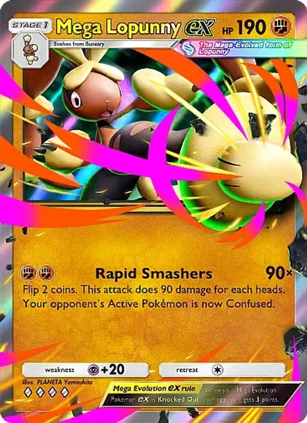 Mega Lopunny ex - Crimson Blaze Pokemon Card
