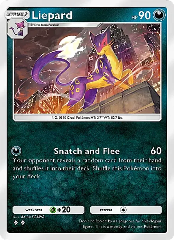 Liepard - Crimson Blaze Pokemon Card
