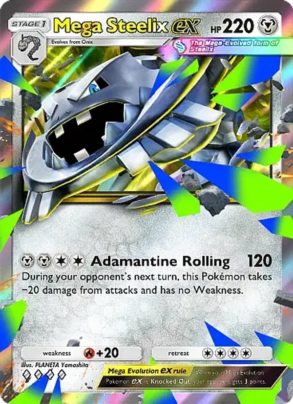 Mega Steelix ex - Crimson Blaze Pokemon Card