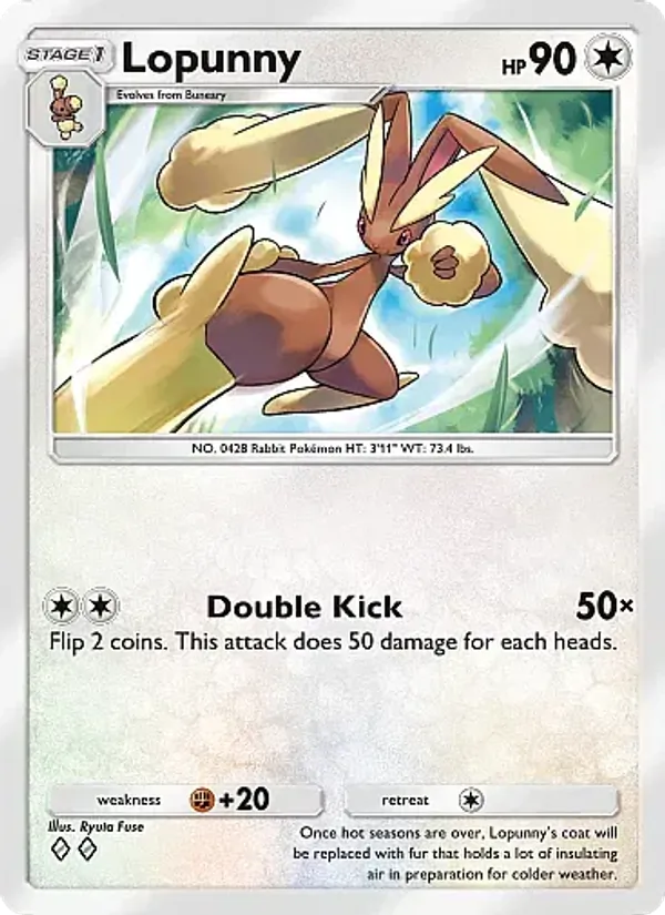 Lopunny - Crimson Blaze Pokemon Card