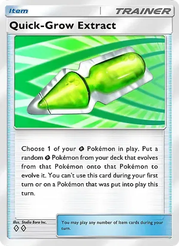Quick-Grow Extract - Crimson Blaze Pokemon Card