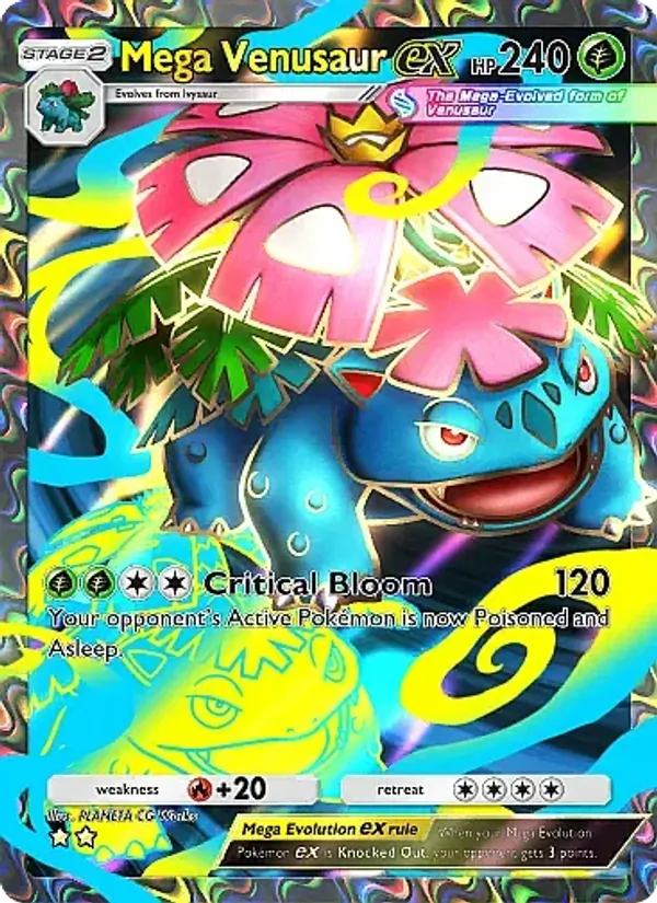 Mega Venusaur ex - Crimson Blaze Pokemon Card