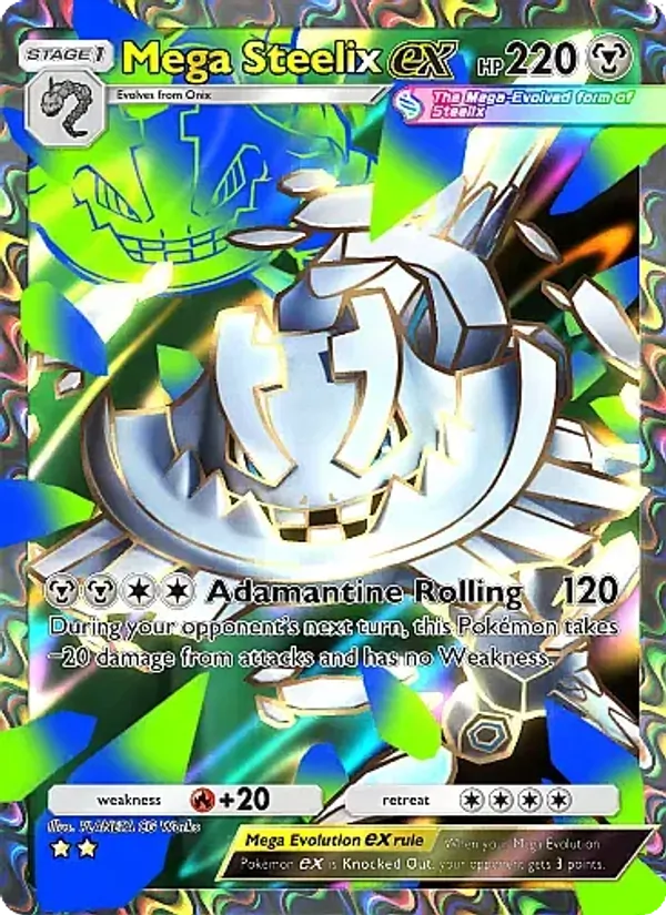 Mega Steelix ex - Crimson Blaze Pokemon Card