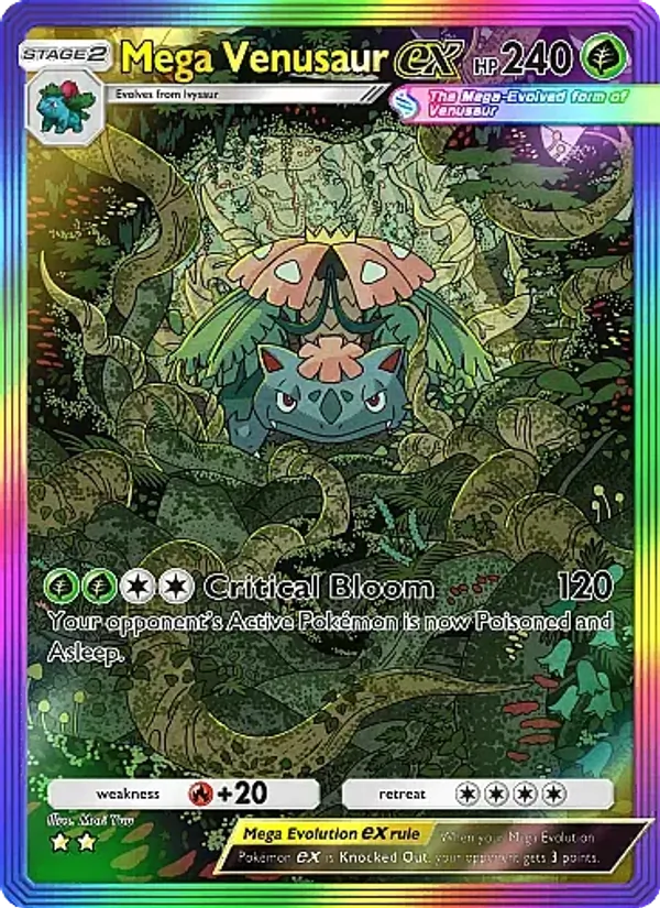 Mega Venusaur ex - Crimson Blaze Pokemon Card