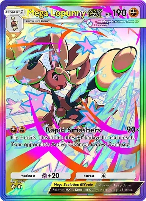 Mega Lopunny ex - Crimson Blaze Pokemon Card