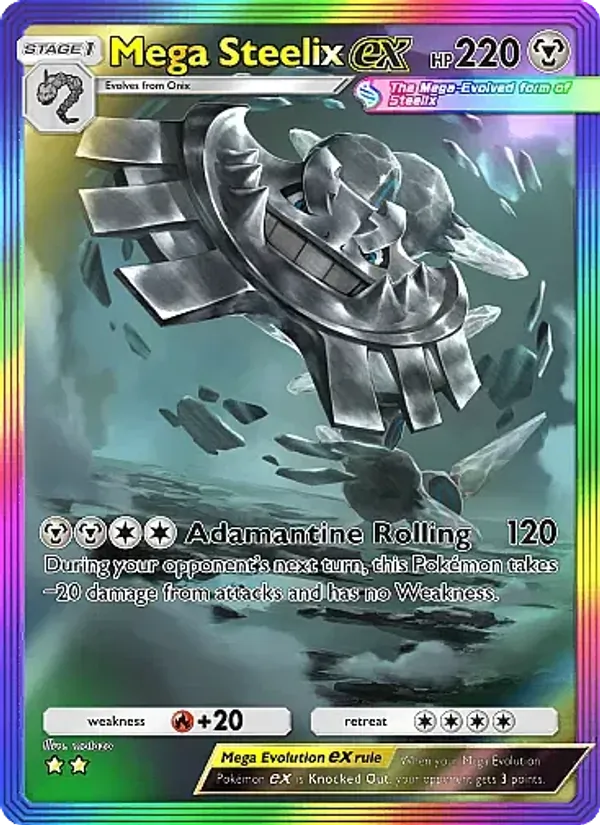 Mega Steelix ex - Crimson Blaze Pokemon Card