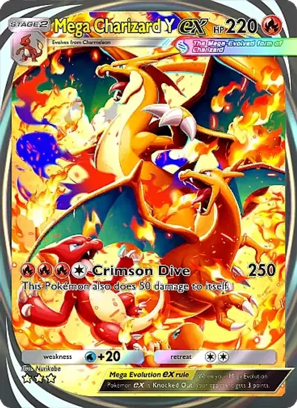 Mega Charizard Y ex - Crimson Blaze Pokemon Card