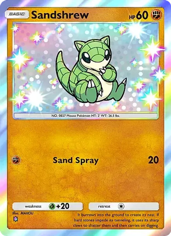 Sandshrew - Crimson Blaze Pokemon Card