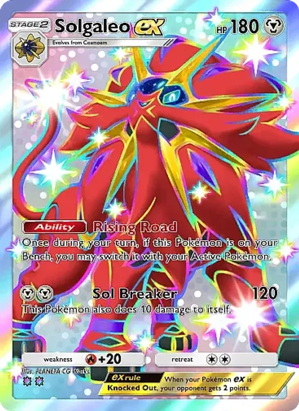 Solgaleo ex - Crimson Blaze Pokemon Card