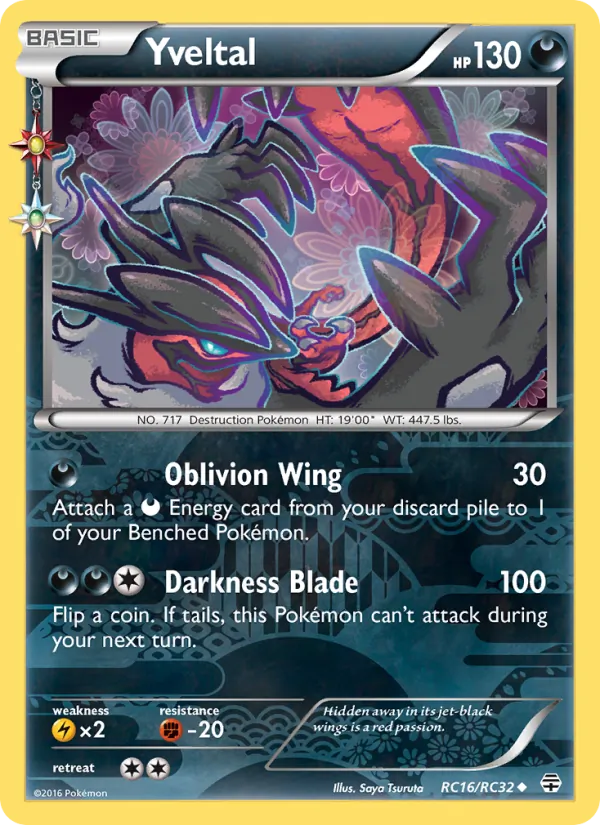 Yveltal - Generations Pokemon Card
