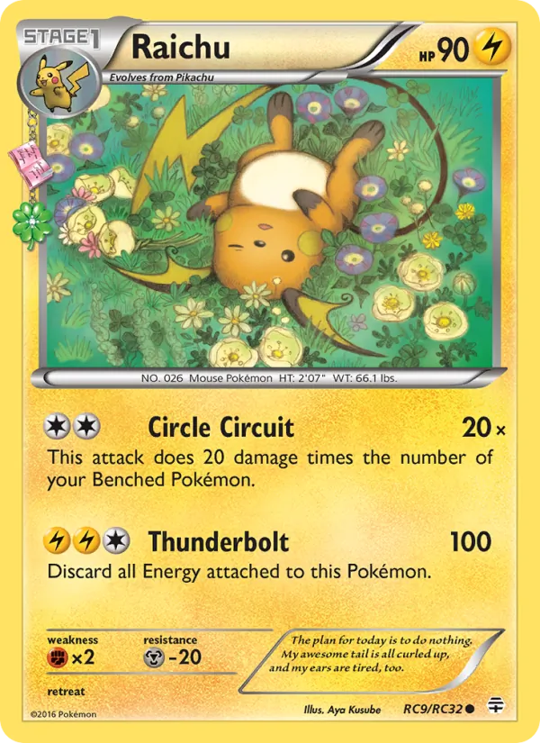 Raichu - Generations Pokemon Card