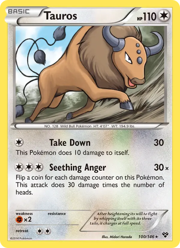 Tauros - XY Pokemon Card