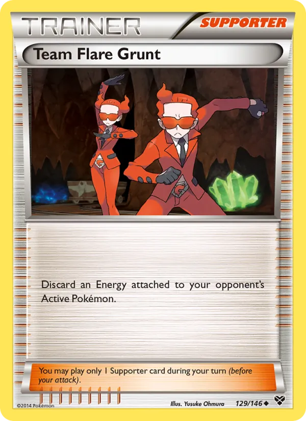 Team Flare Grunt - XY Pokemon Card
