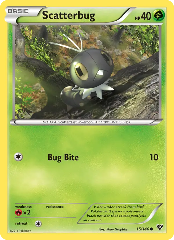 Scatterbug - XY Pokemon Card