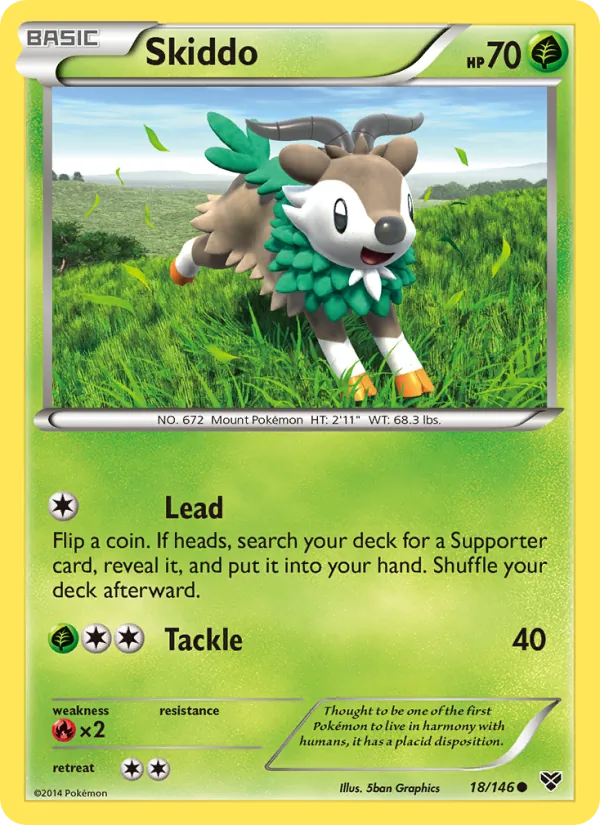 Skiddo - XY Pokemon Card