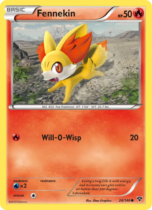Fennekin - XY Pokemon Card