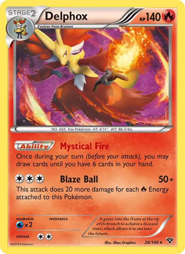 Delphox - XY Pokemon Card