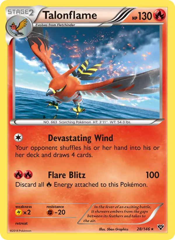 Talonflame - XY Pokemon Card