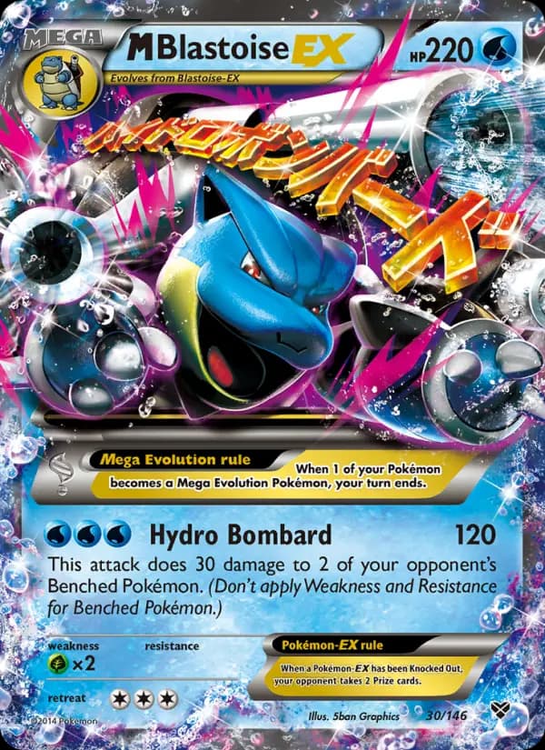 M Blastoise EX - XY Pokemon Card