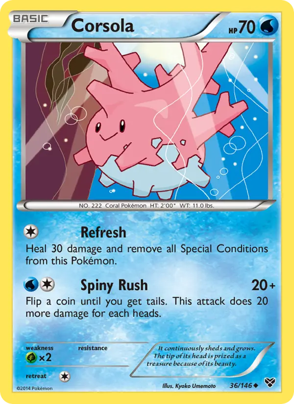 Corsola - XY Pokemon Card