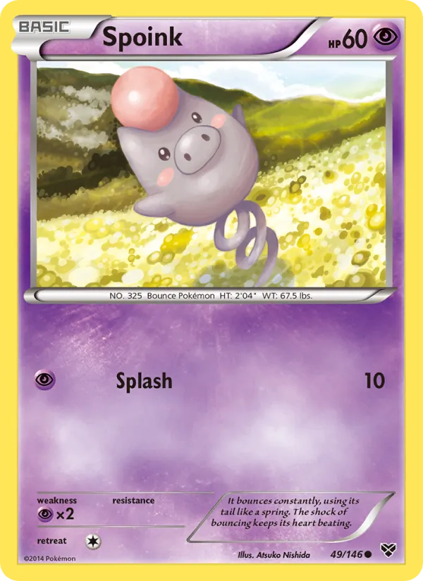 Spoink - XY Pokemon Card