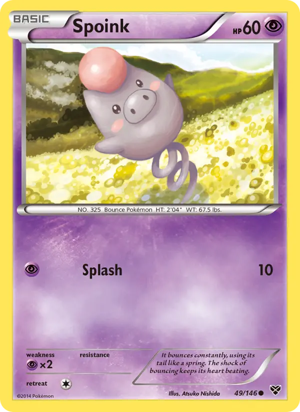Spoink - XY Pokemon Card