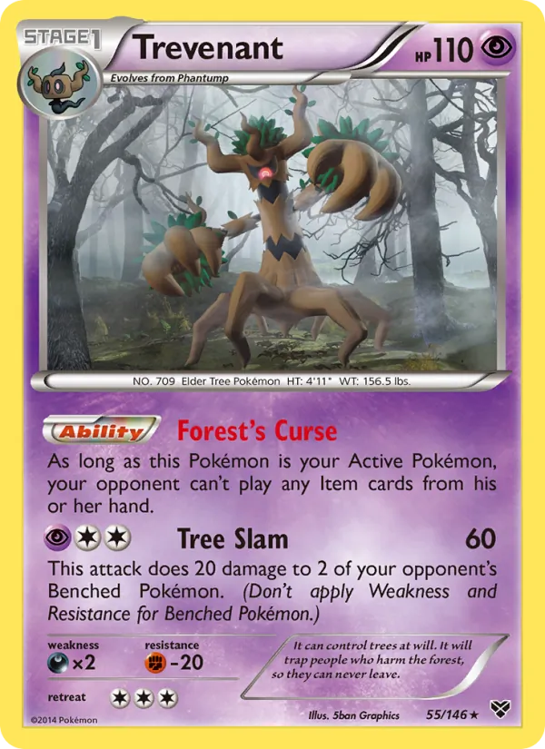 Trevenant - XY Pokemon Card