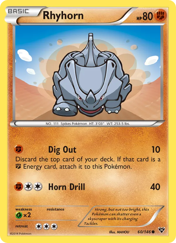 Rhyhorn - XY Pokemon Card