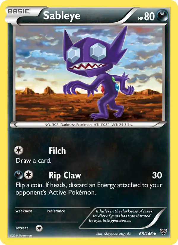 Sableye - XY Pokemon Card