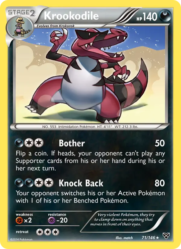 Krookodile - XY Pokemon Card