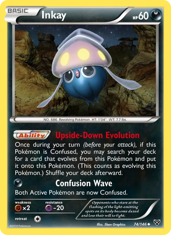 Inkay - XY Pokemon Card