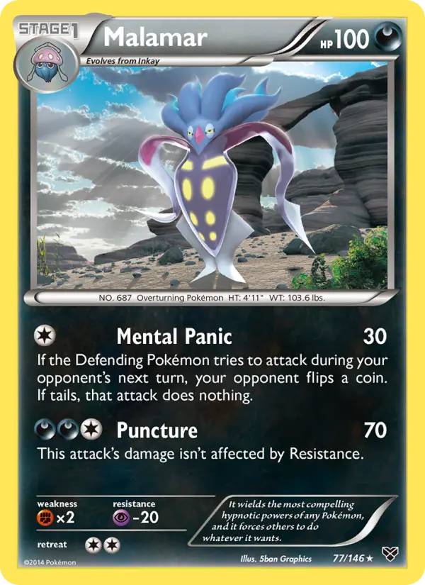 Malamar - XY Pokemon Card