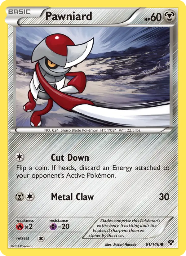Pawniard - XY Pokemon Card