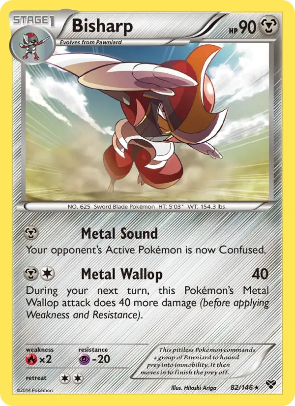 Bisharp - XY Pokemon Card