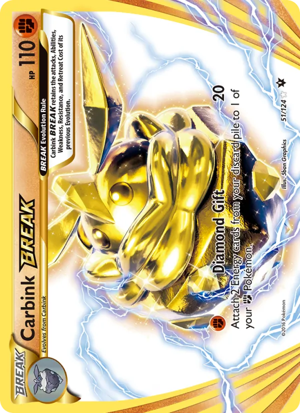 Carbink BREAK - Fates Collide Pokemon Card