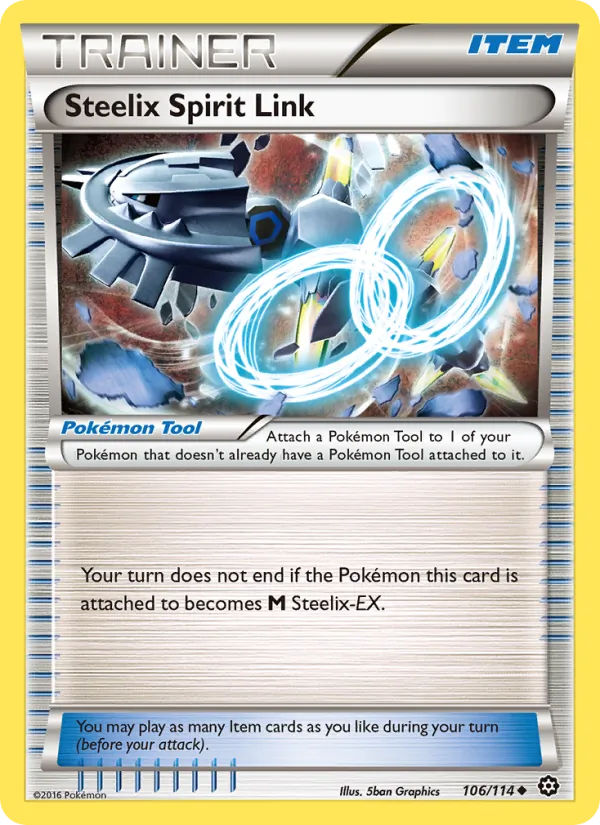 Steelix Spirit Link - Steam Siege Pokemon Card