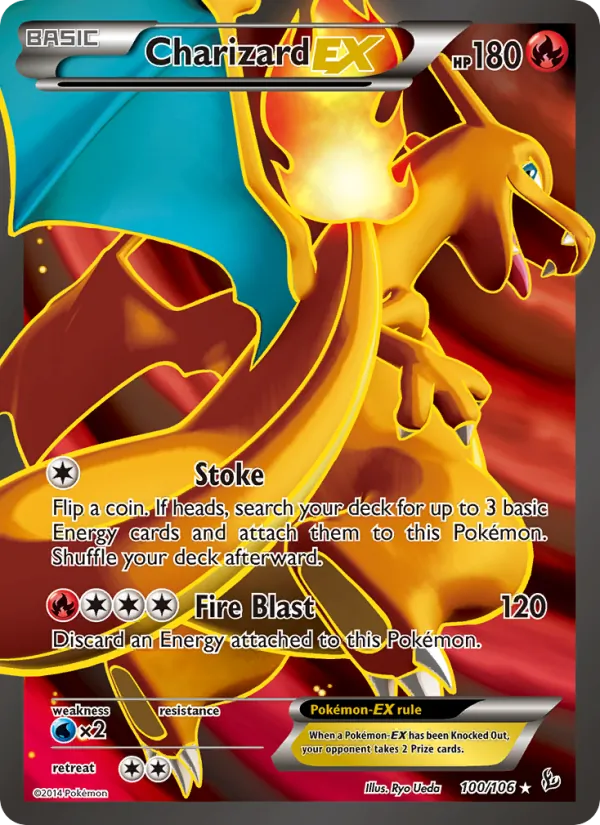 Charizard EX - Flashfire Pokemon Card