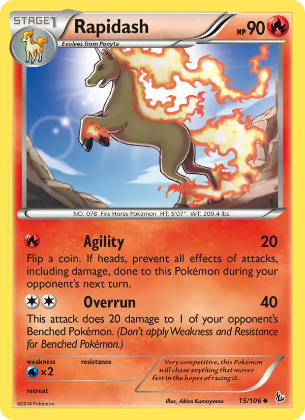 Rapidash - Flashfire Pokemon Card