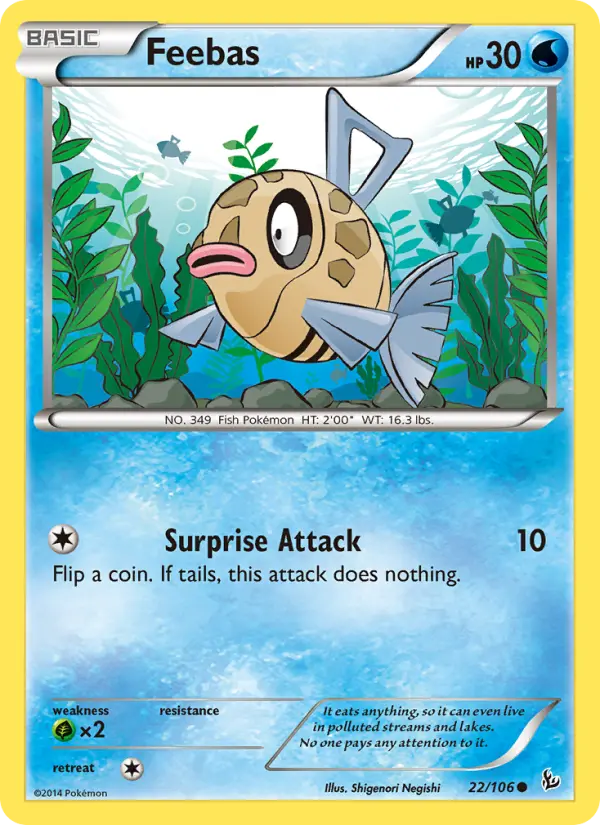 Feebas - Flashfire Pokemon Card